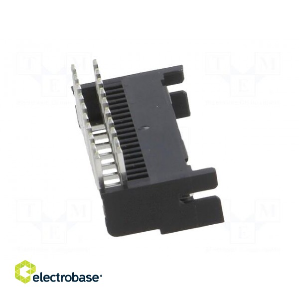 Socket | wire-board | female | DF11 | 2mm | PIN: 20 | THT | on PCBs | tinned image 7