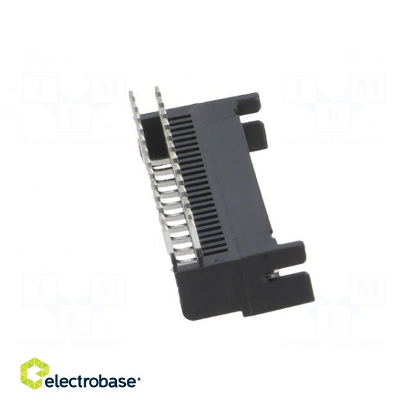 Socket | PCB-cable/PCB | male | DF11 | 2mm | PIN: 26 | THT | on PCBs | tinned image 7