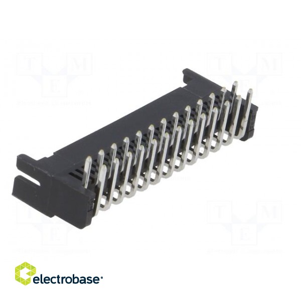 Socket | PCB-cable/PCB | male | DF11 | 2mm | PIN: 26 | THT | on PCBs | tinned image 4