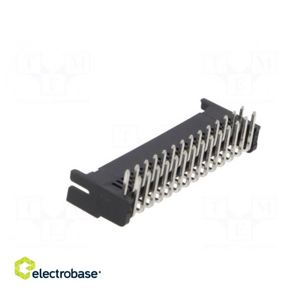 Socket | wire-board | female | DF11 | 2mm | PIN: 28 | THT | on PCBs | tinned image 4