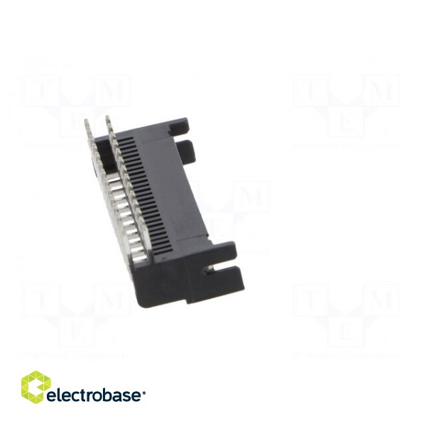 Socket | wire-board | female | DF11 | 2mm | PIN: 28 | THT | on PCBs | tinned image 7