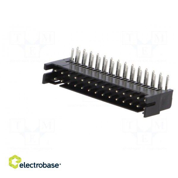 Socket | wire-board | female | DF11 | 2mm | PIN: 28 | THT | on PCBs | tinned image 2
