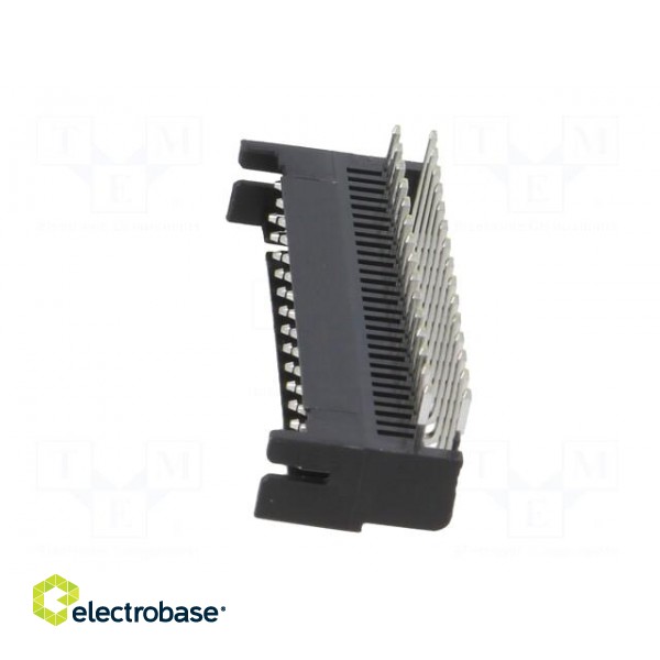 Socket | wire-board | female | DF11 | 2mm | PIN: 30 | THT | on PCBs | tinned image 3