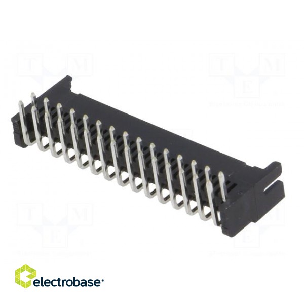 Socket | wire-board | female | DF11 | 2mm | PIN: 30 | THT | on PCBs | tinned image 6