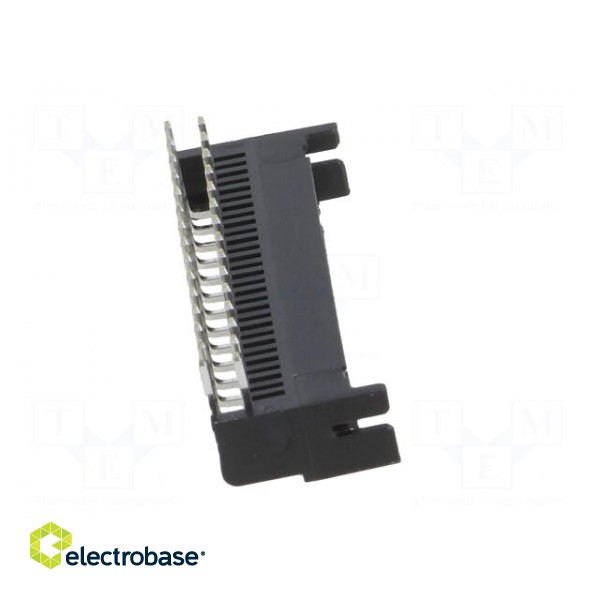 Socket | wire-board | female | DF11 | 2mm | PIN: 30 | THT | on PCBs | tinned image 7