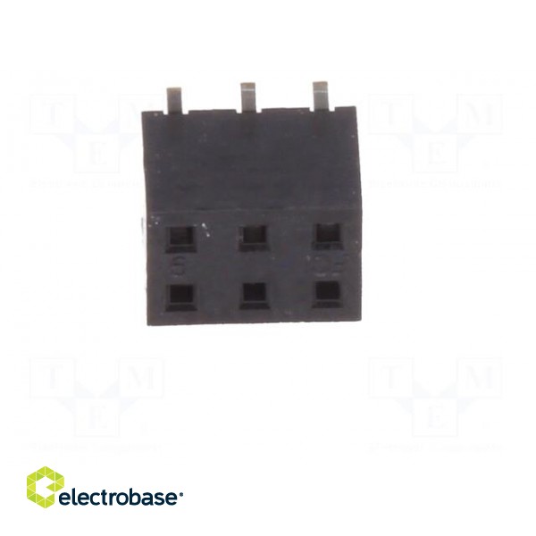 Socket | wire-board | female | Minitek | 2mm | PIN: 6 | SMT | on PCBs | 2A фото 9