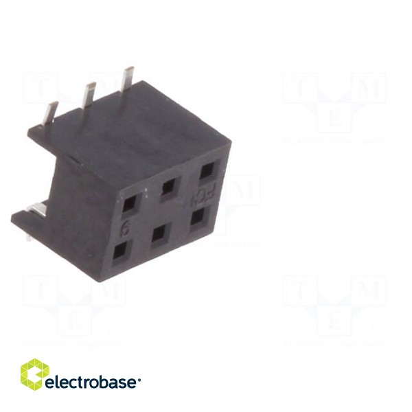 Socket | wire-board | female | Minitek | 2mm | PIN: 6 | SMT | on PCBs | 2A фото 8