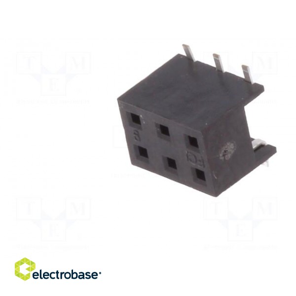 Socket | wire-board | female | Minitek | 2mm | PIN: 6 | SMT | on PCBs | 2A фото 2