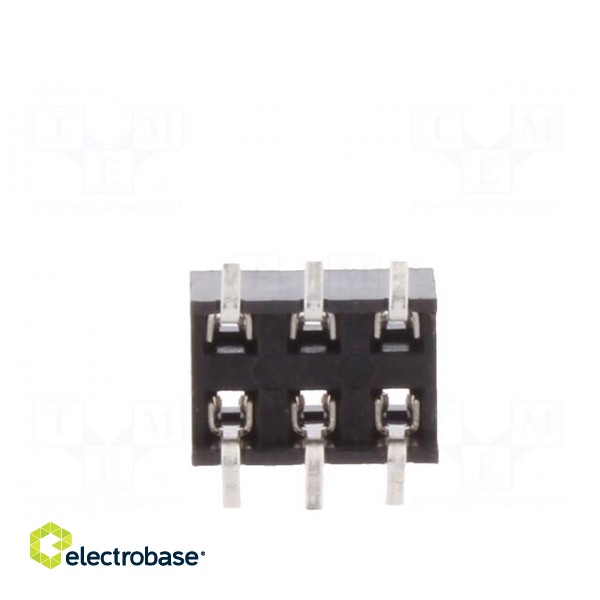 Socket | wire-board | female | Minitek | 2mm | PIN: 6 | SMT | on PCBs | 2A фото 5