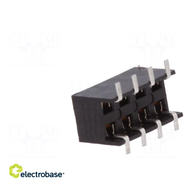 Socket | wire-board | female | Minitek | 2mm | PIN: 8 | SMT | on PCBs | 2A image 4