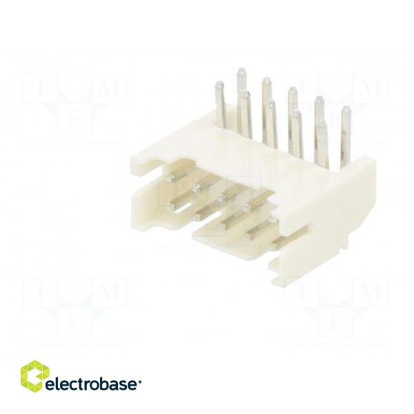 Socket | wire-board | male | 2mm | PIN: 10 | THT | 100V | 2A | angled фото 2