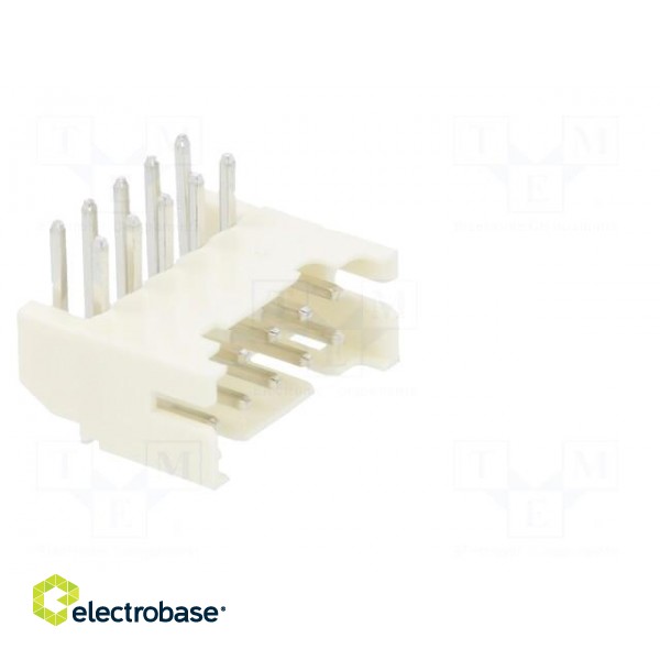 Socket | wire-board | male | 2mm | PIN: 10 | THT | 100V | 2A | angled фото 8