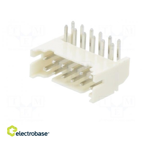 Socket | wire-board | male | 2mm | PIN: 12 | THT | 100V | 2A | angled фото 2