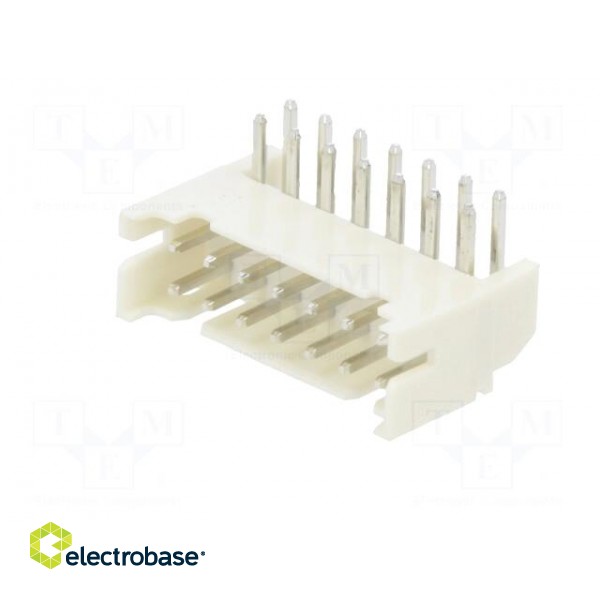 Socket | wire-board | male | 2mm | PIN: 14 | THT | 100V | 2A | angled фото 2