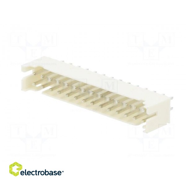 Socket | wire-board | male | 2mm | PIN: 28 | THT | 100V | 2A | straight paveikslėlis 2