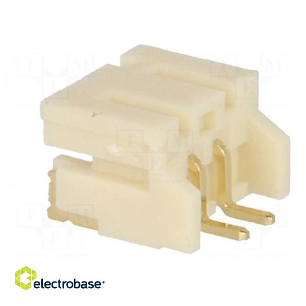 Socket | wire-board | male | 2mm | PIN: 2 | SMT | 1A | tinned | -25÷85°C | 100V image 4