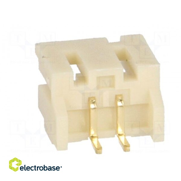 Socket | wire-board | male | 2mm | PIN: 2 | SMT | 1A | tinned | -25÷85°C | 100V image 5