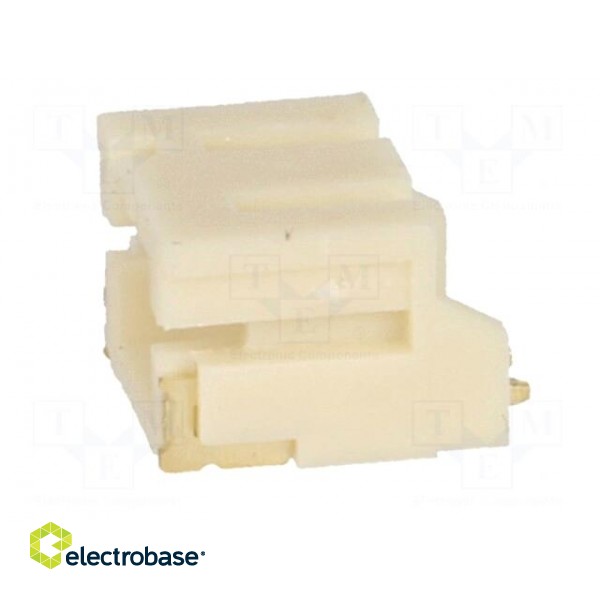 Socket | wire-board | male | 2mm | PIN: 2 | SMT | 1A | tinned | -25÷85°C | 100V image 3