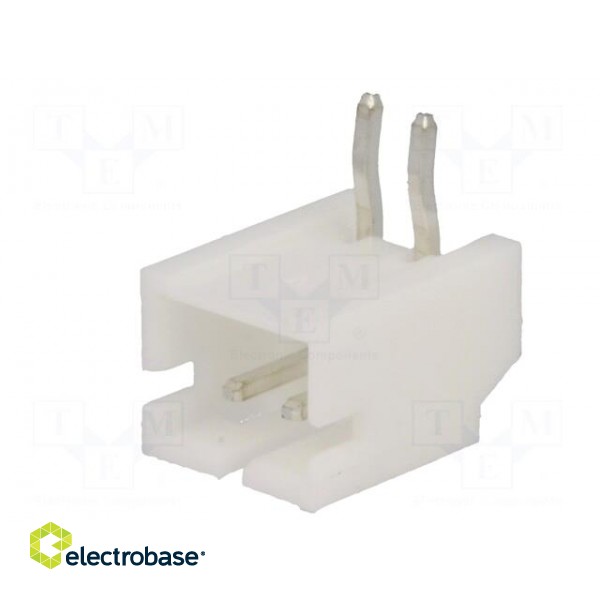 Socket | wire-board | male | 2mm | PIN: 2 | THT | 1A | tinned | -25÷85°C | 100V image 2