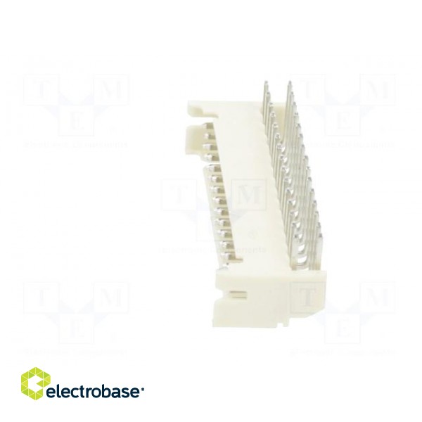 Socket | wire-board | male | 2mm | PIN: 30 | THT | 100V | 2A | angled image 3