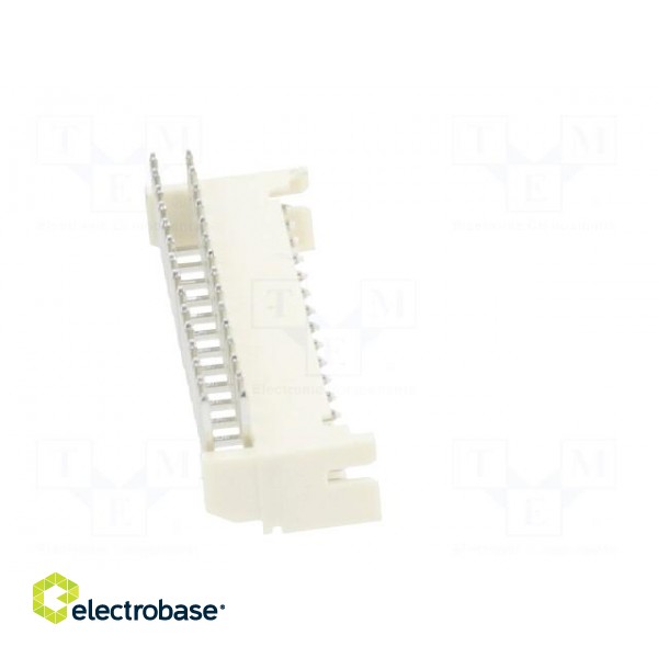 Socket | wire-board | male | 2mm | PIN: 30 | THT | 100V | 2A | angled image 7