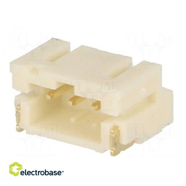 Socket | wire-board | male | 2mm | PIN: 3 | SMT | 1A | tinned | -25÷85°C | 100V фото 2