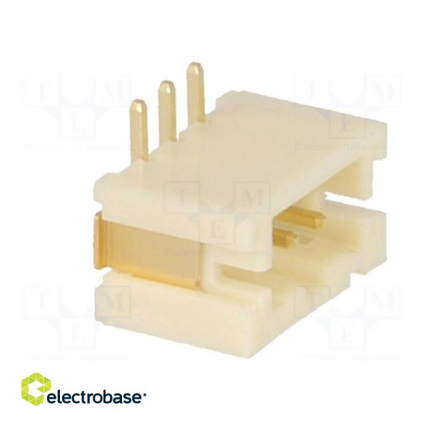 Socket | wire-board | male | 2mm | PIN: 3 | SMT | 1A | tinned | -25÷85°C | 100V paveikslėlis 8