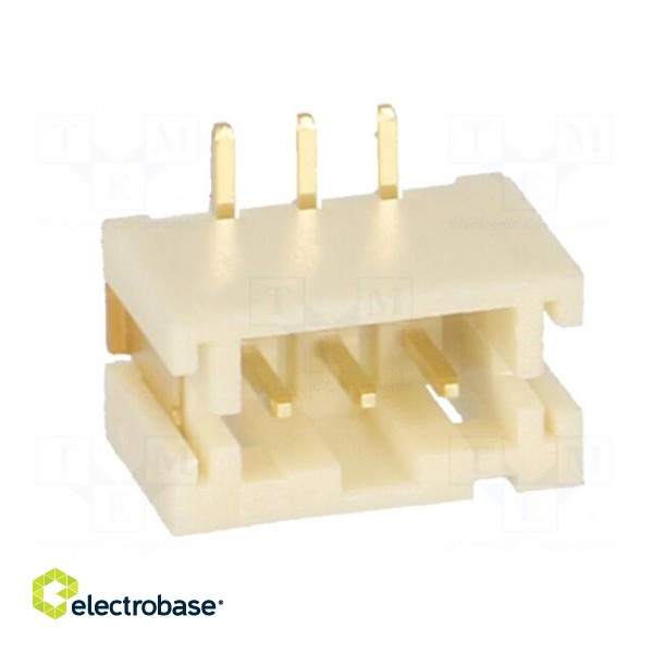 Socket | wire-board | male | 2mm | PIN: 3 | SMT | 1A | tinned | -25÷85°C | 100V paveikslėlis 9
