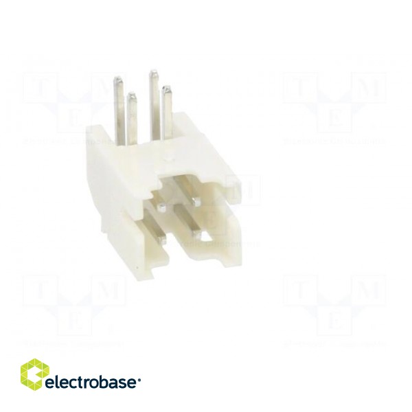 Socket | wire-board | male | 2mm | PIN: 4 | THT | 100V | 2A | angled фото 9