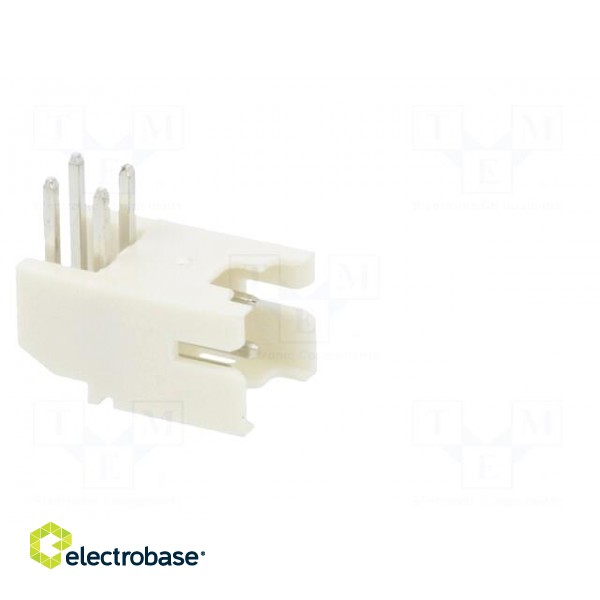 Socket | wire-board | male | 2mm | PIN: 4 | THT | 100V | 2A | angled фото 8