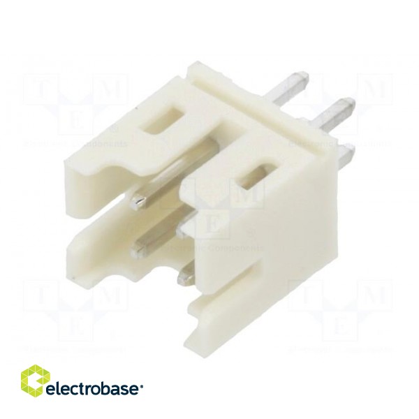 Socket | wire-board | male | 2mm | PIN: 4 | THT | 100V | 2A | straight image 1