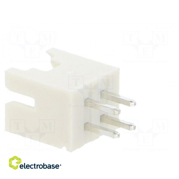 Socket | wire-board | male | 2mm | PIN: 4 | THT | 100V | 2A | straight image 5