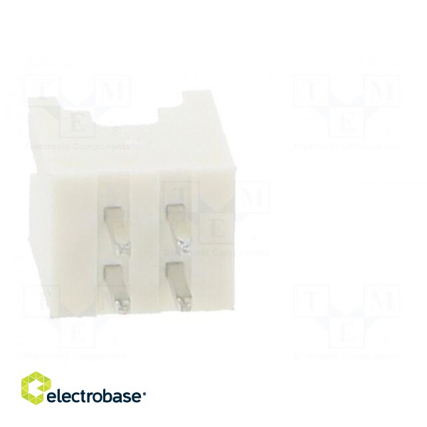 Socket | wire-board | male | 2mm | PIN: 4 | THT | 100V | 2A | straight image 6