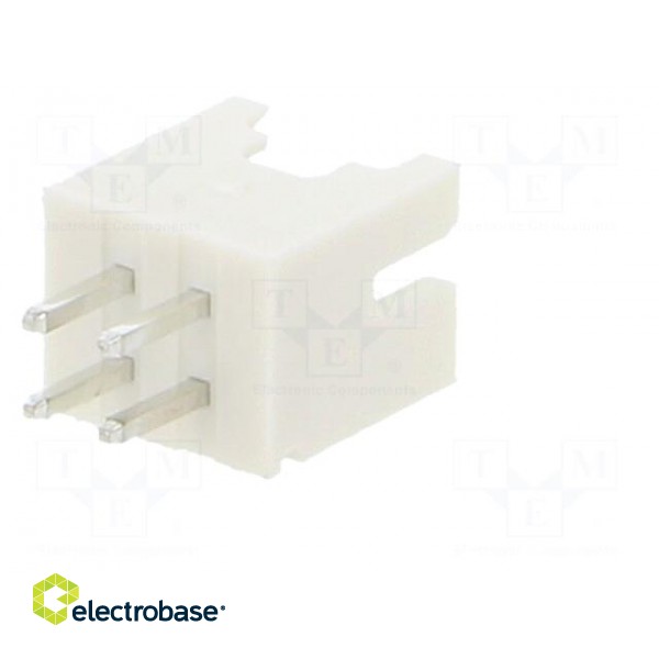 Socket | wire-board | male | 2mm | PIN: 4 | THT | 100V | 2A | straight image 7