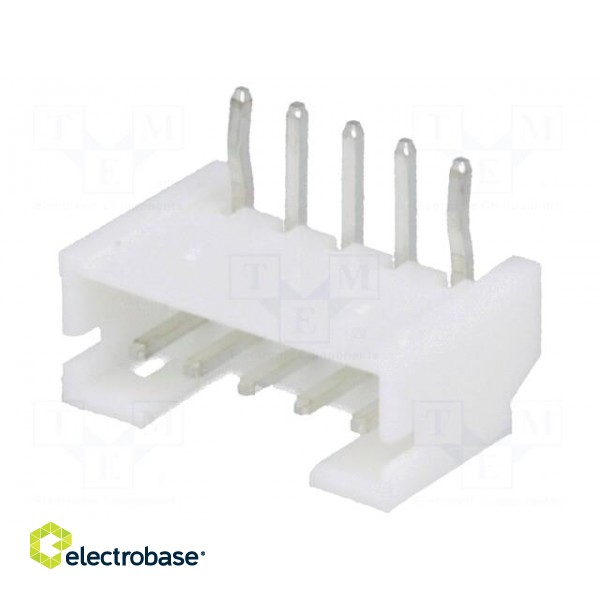 Socket | wire-board | male | 2mm | PIN: 5 | THT | 1A | tinned | -25÷85°C | 100V image 1