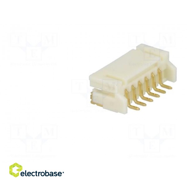 Socket | wire-board | male | 2mm | PIN: 6 | SMT | 1A | tinned | -25÷85°C | 100V фото 4