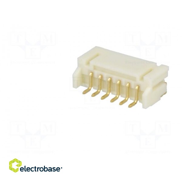 Socket | wire-board | male | 2mm | PIN: 6 | SMT | 1A | tinned | -25÷85°C | 100V фото 6