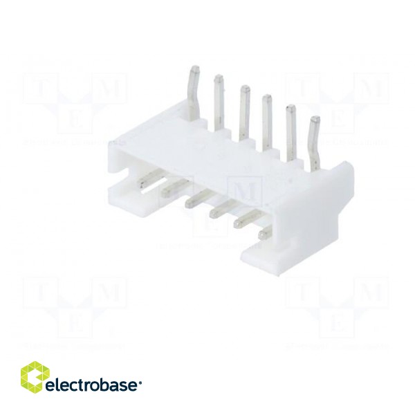 Socket | wire-board | male | 2mm | PIN: 6 | THT | 100V | 2A | tinned | -25÷85°C image 2
