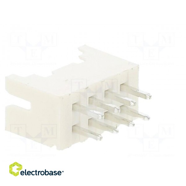 Socket | wire-board | male | 2mm | PIN: 8 | THT | 100V | 2A | straight image 4