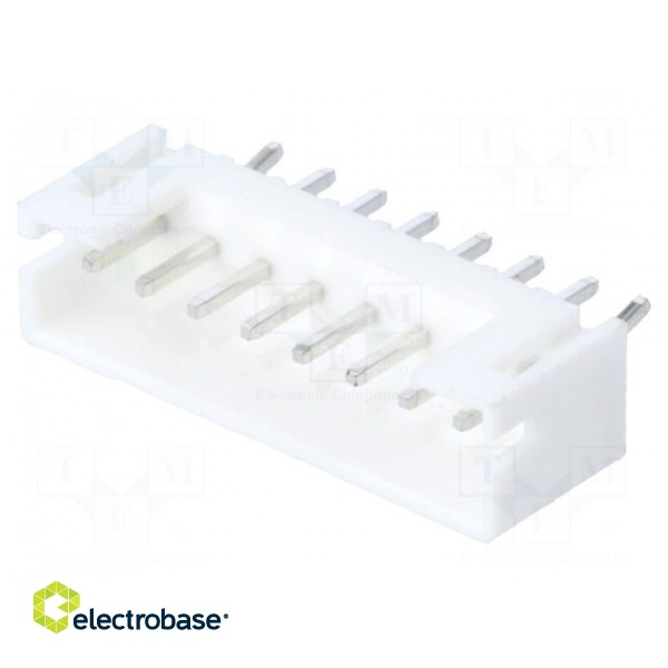 Socket | wire-board | male | 2mm | PIN: 8 | THT | 100V | 2A | tinned | -25÷85°C фото 1