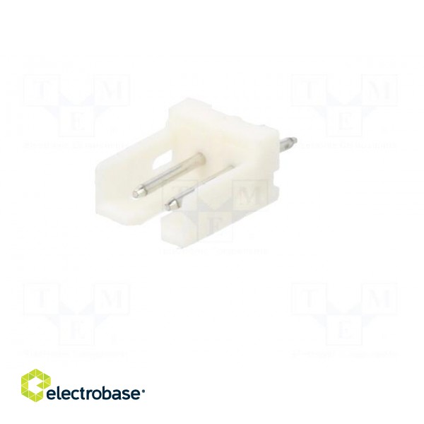 Socket | wire-board | male | CT | 2mm | PIN: 2 | THT | on PCBs | 4A | tinned фото 2