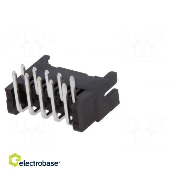 Socket | PCB-cable/PCB | male | DF11 | 2mm | PIN: 10 | THT | on PCBs | tinned paveikslėlis 6