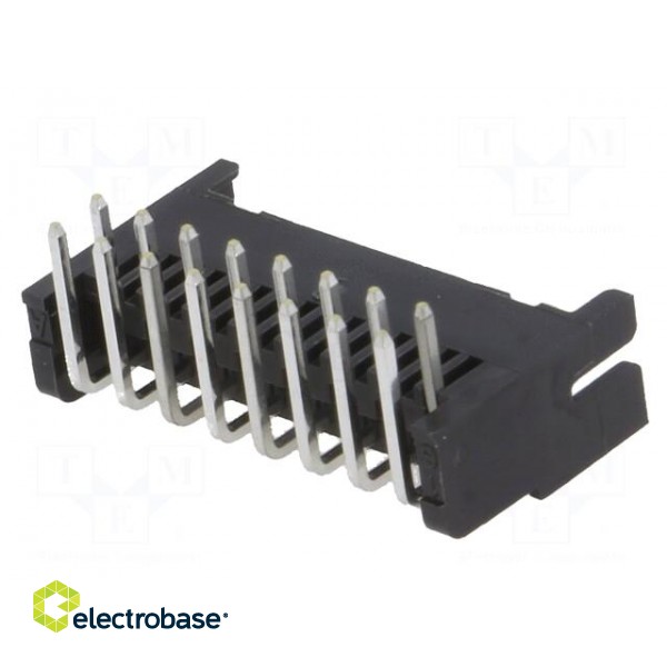 Socket | wire-board | female | DF11 | 2mm | PIN: 16 | THT | on PCBs | tinned фото 6