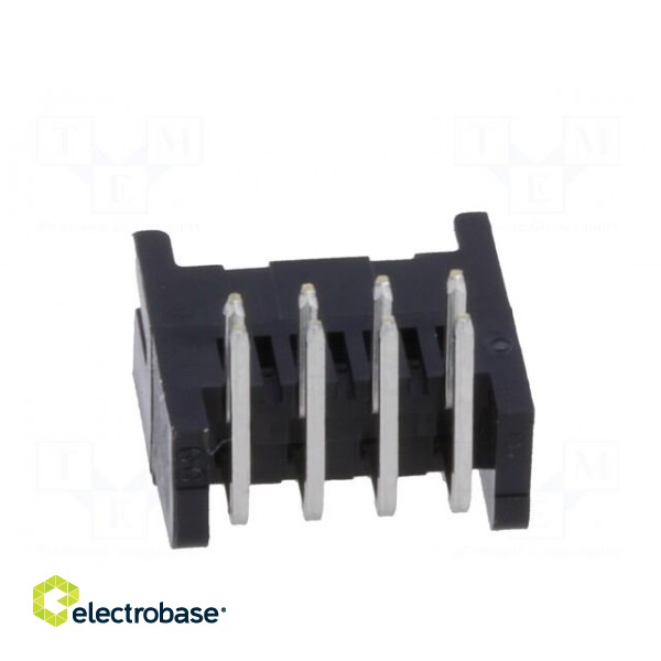Socket | PCB-cable/PCB | male | DF11 | 2mm | PIN: 8 | THT | on PCBs | tinned paveikslėlis 5