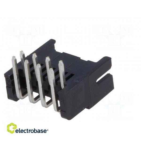 Socket | PCB-cable/PCB | male | DF11 | 2mm | PIN: 8 | THT | on PCBs | tinned paveikslėlis 6