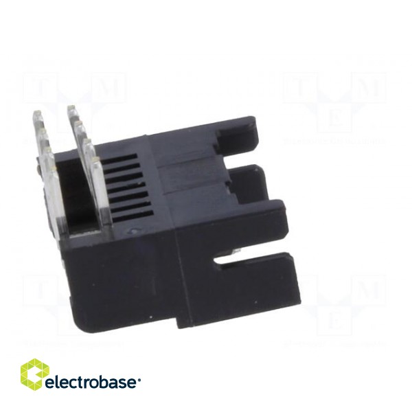 Socket | PCB-cable/PCB | male | DF11 | 2mm | PIN: 8 | THT | on PCBs | tinned paveikslėlis 7