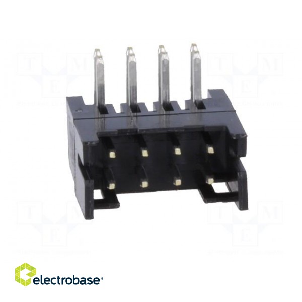 Socket | PCB-cable/PCB | male | DF11 | 2mm | PIN: 8 | THT | on PCBs | tinned paveikslėlis 9