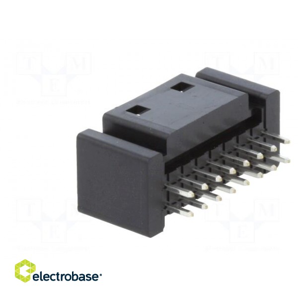Socket | wire-board | male | DF51K | 2mm | PIN: 16 | THT | on PCBs | 250V | 2A paveikslėlis 4