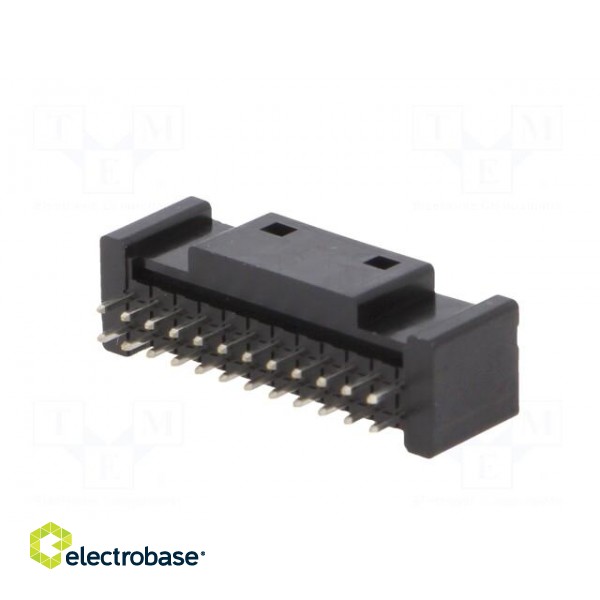 Socket | wire-board | male | DF51K | 2mm | PIN: 24 | THT | on PCBs | 250V | 2A image 6