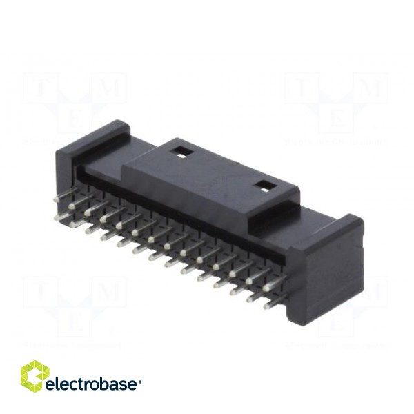 Socket | wire-board | male | DF51K | 2mm | PIN: 28 | THT | on PCBs | 250V | 2A paveikslėlis 6